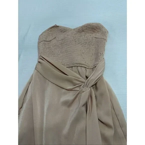 NWT Mustard Seed Strapless Champagne Cocktail Party Dress Size Small New - Picture 2 of 10